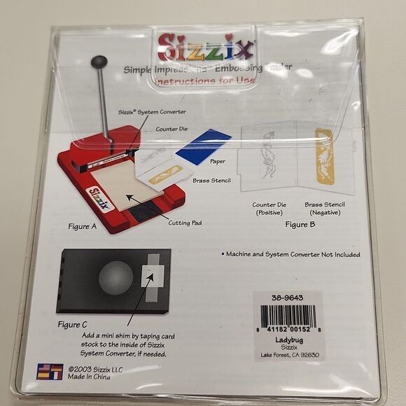 Sizzix Embossing Folder Ladybug 38-9643 - Picture 3 of 3